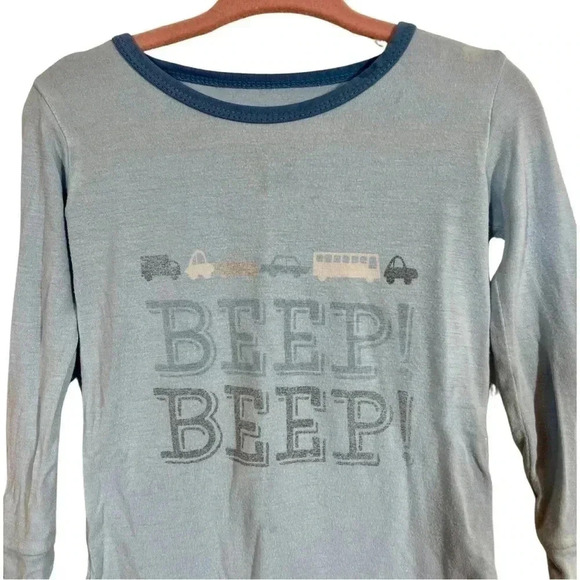 Lot of 2: Kickee Pants Frank the French Bulldog & Beep Beep Car L/S Pajama tops - Picture 7 of 9